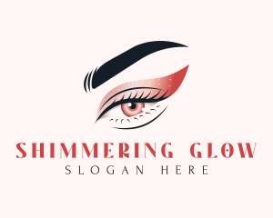 Glitter Eye Makeup logo design