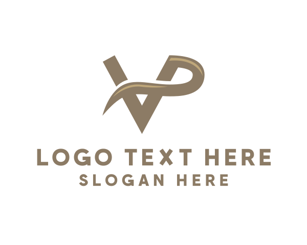 Letter Vp logo example 1