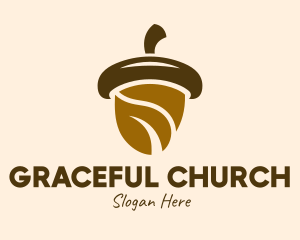 Brown Munch Acorn Logo