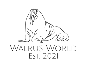 Giant  Walrus Tusks logo design