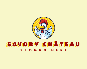 Chicken Roasted Barbecue logo design