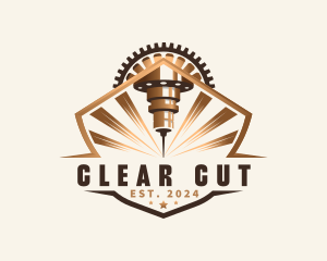 Laser Engraving Industrial logo design