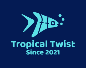 Tropical Reef Fish logo design