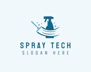 Squeegee Sprayer House Cleaning logo