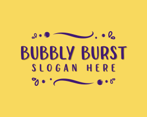 Fun Bubble Business logo design