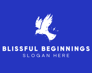 Rustic Peaceful Dove logo
