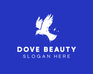 Rustic Peaceful Dove logo design