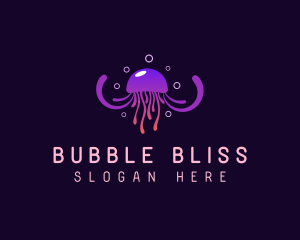 Bubble Tentacle Jellyfish logo