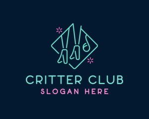 High Heels Neon Stripper  logo design