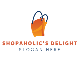 Orange Shopping Paper Bag  logo