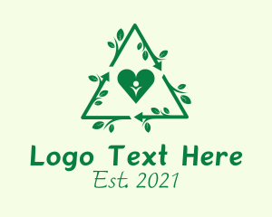 Eco Heart Recycle  logo