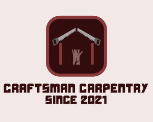 Carpenter Saw House  logo design