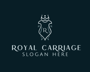 Royal Shield Wreath Crown logo design