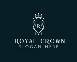 Royal Shield Wreath Crown logo design