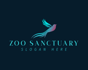 Quetzal Bird Sparrow logo design