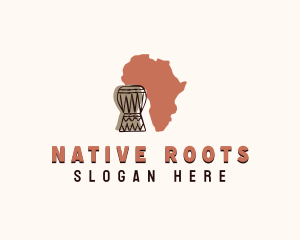 Native Africa Djembe logo design