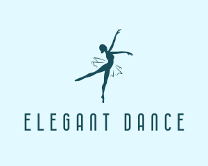 Dancing Ballet Dancer  logo design