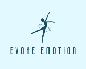 Dancing Ballet Dancer  logo design