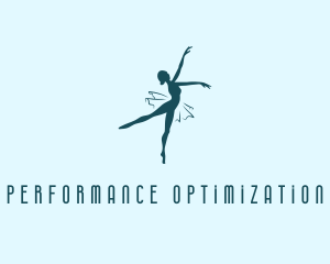 Dancing Ballet Dancer  logo design