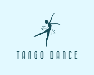 Dancing Ballet Dancer  logo design