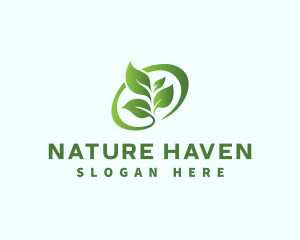 Leaf Nature Organic logo design