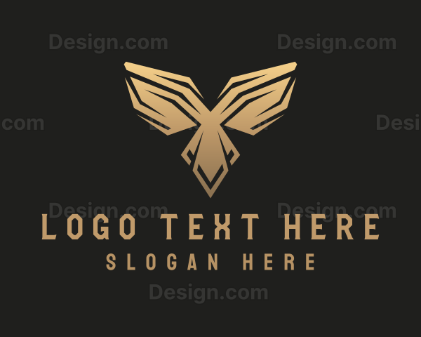 Golden Deluxe Bird Wings Logo