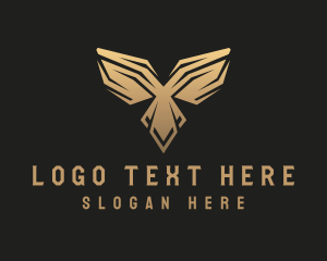 Golden Deluxe Bird Wings Logo