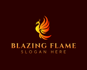 Fire Bird Phoenix logo design