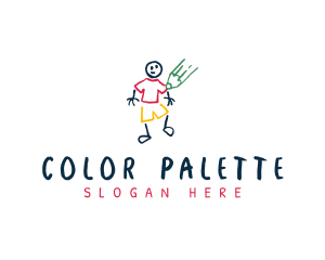 Colorful Pencil Sketch logo design