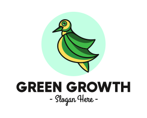 Green Dove Outline logo design