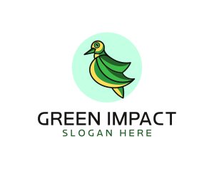 Green Dove Outline logo
