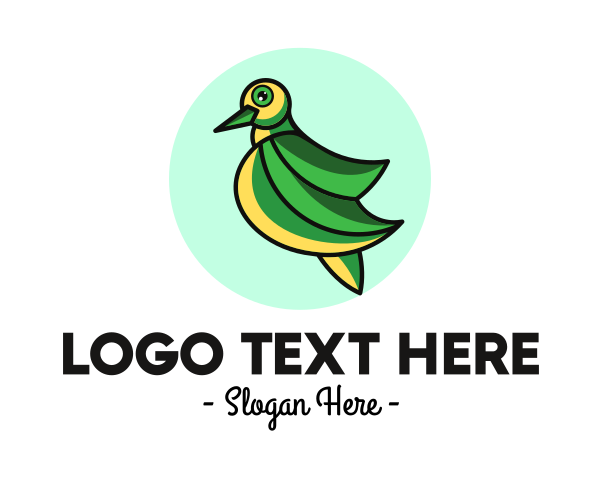 Green Bird logo example 2