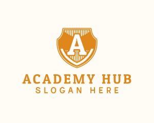 Academy School Shield  logo design