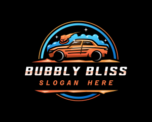 Car Wash Bubbles logo design