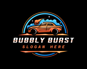 Car Wash Bubbles logo design