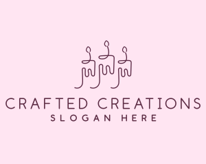 Candle Wax Light logo design