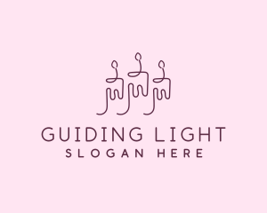 Candle Wax Light logo design