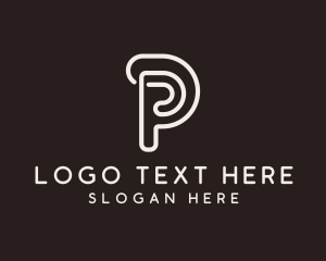 Creative Brand Letter P logo