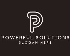 Creative Brand Letter P logo design