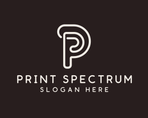 Creative Brand Letter P logo design