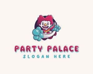 Clown Party Celebration logo design