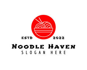 Japanese Ramen Noodles logo design