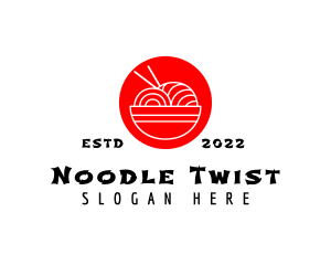 Japanese Ramen Noodles logo design