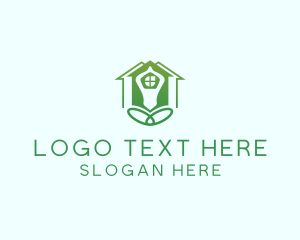 Green Yoga House Logo