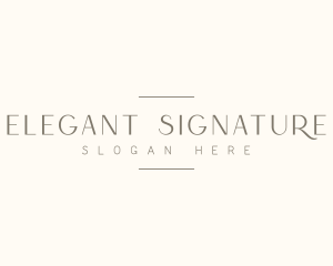 Elegant Beauty Event logo design