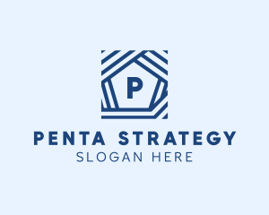 Square Space Pentagon logo design