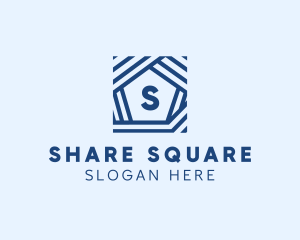 Square Space Pentagon logo design