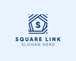 Square Space Pentagon logo design