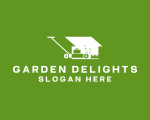 Lawn Mower House logo design