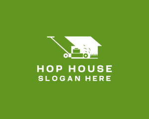 Lawn Mower House logo design